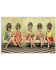 Hairdresser Vintage Ladies Doing Hair 17x11 Poster front