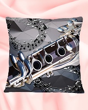 Clarinet Drawing Square Pillowcase aos-pillow-square-front-lifestyle-40