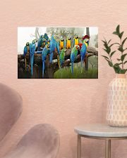 Blue Parrots 17x11 Poster poster-landscape-17x11-lifestyle-22