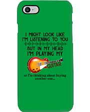 Guitar I'm Listening To You Phone Case tile