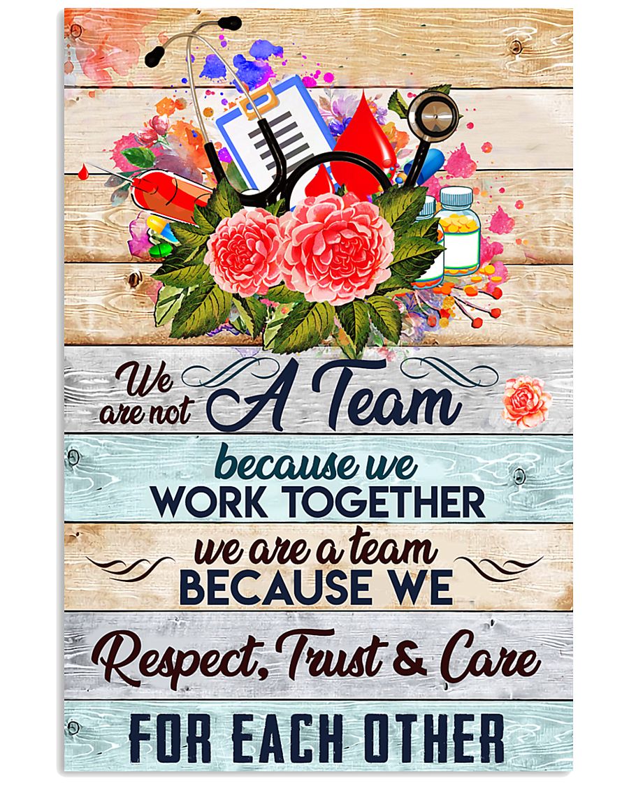 Phlebotomist We are a team 11x17 Poster