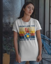 Drummer- Drums Are The Bacon Of Music Classic T-Shirt apparel-classic-tshirt-lifestyle-08