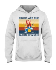 Drummer- Drums Are The Bacon Of Music Hooded Sweatshirt thumbnail