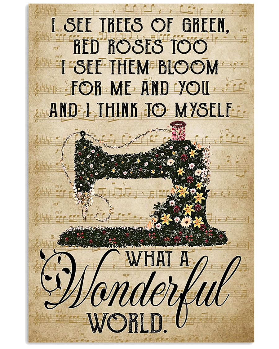 Wonderful World Sewing 11x17 Poster