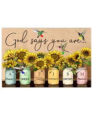 Autism Awareness God Says You Are 17x11 Poster front