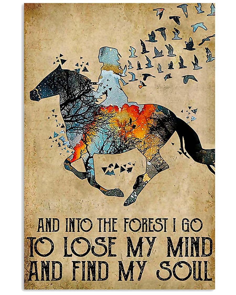 Horse Girl Into The Forest I Go To Find My Soul 11x17 Poster