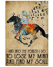 Horse Girl Into The Forest I Go To Find My Soul 11x17 Poster front