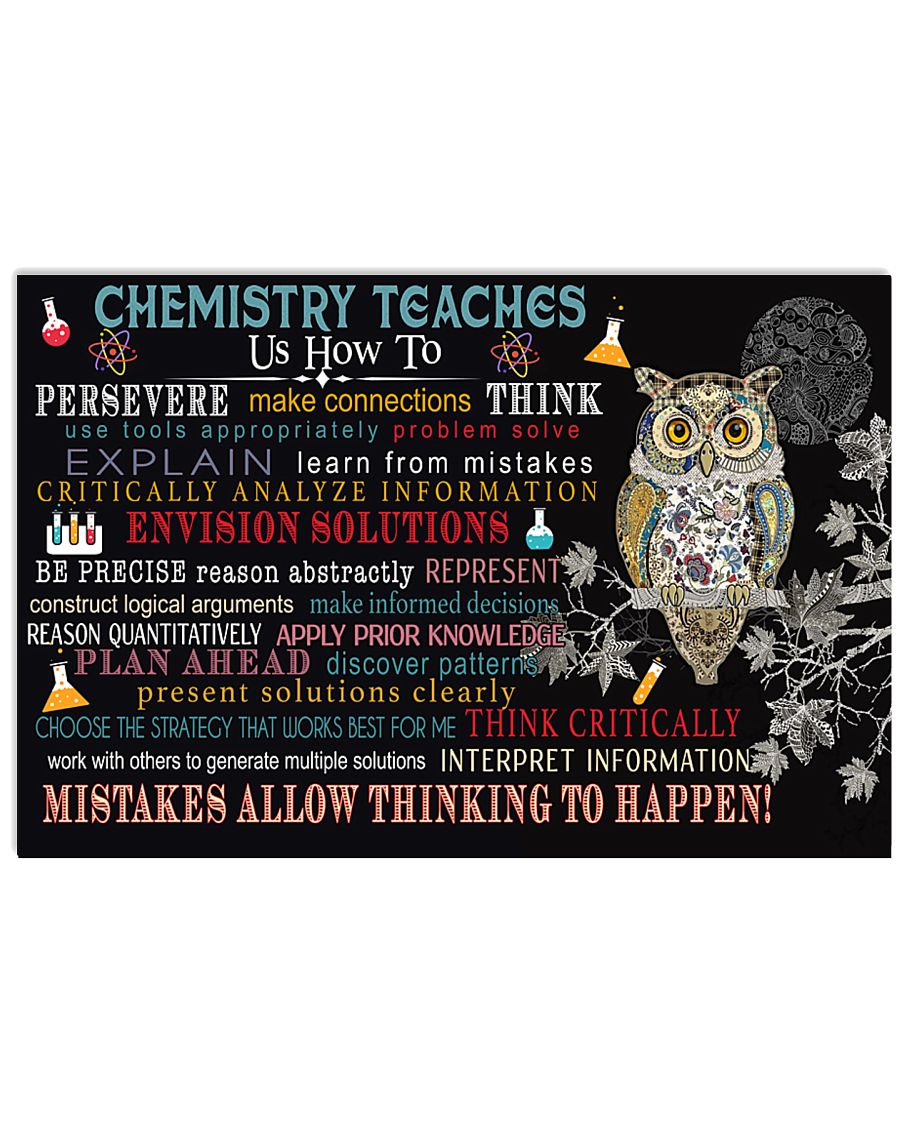 Chemistry teaches us 17x11 Poster