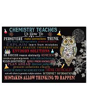 Chemistry teaches us 17x11 Poster front