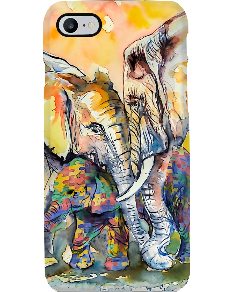 Autism Awareness elephant Phone Case