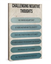 Social Worker Challenging Negative Thoughts Gallery Wrapped Canvas Prints tile