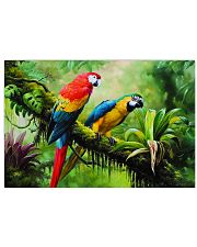 Two Colorful Parrots In Tropical Forest 17x11 Poster front