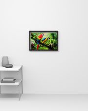 Two Colorful Parrots In Tropical Forest 17x11 Poster poster-landscape-17x11-lifestyle-04