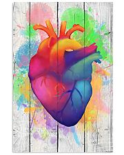Colorful Heart Anatomy Canvas Cardiologist 11x17 Poster front