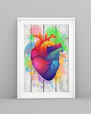 Colorful Heart Anatomy Canvas Cardiologist 11x17 Poster lifestyle-poster-5