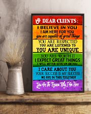 Social Worker Dear Clients Poster 11x17 Poster lifestyle-poster-3