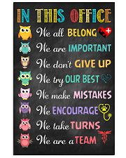 Veterinarian We are important We don't give up 11x17 Poster front