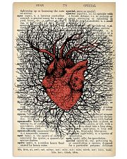 Anatomical Heart Vintage Background Cardiologist 11x17 Poster front
