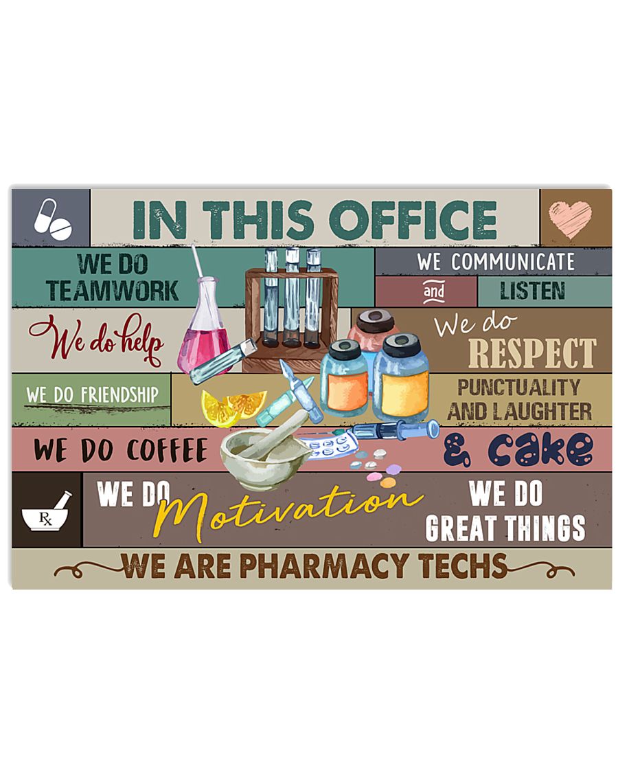 We are Pharmacy Techs Poster 17x11 Poster