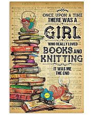 There Was A Girl Who Loved Books And Knitting 11x17 Poster front
