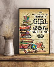 There Was A Girl Who Loved Books And Knitting 11x17 Poster lifestyle-poster-3