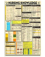 Nurse Nursing Knowledge Poster 11x17 Poster front