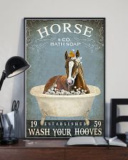 Horse Girl Horse Bath Soap Wash Your Hooves 11x17 Poster lifestyle-poster-2