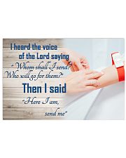Phlebotomist - Heard the voice of the Lord saying 17x11 Poster front