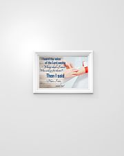 Phlebotomist - Heard the voice of the Lord saying 17x11 Poster poster-landscape-17x11-lifestyle-02