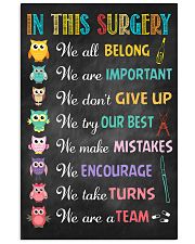 Surgeon We are important We don't give up 11x17 Poster front