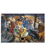 Saxophone Cat 17x11 Poster front