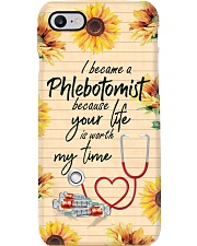 Phlebotomist Your life worth is my time Phone Case i-phone-7-case