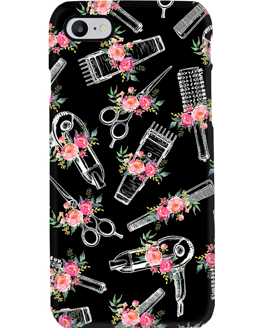 Color Flower Tools Hairdresser Phone Case