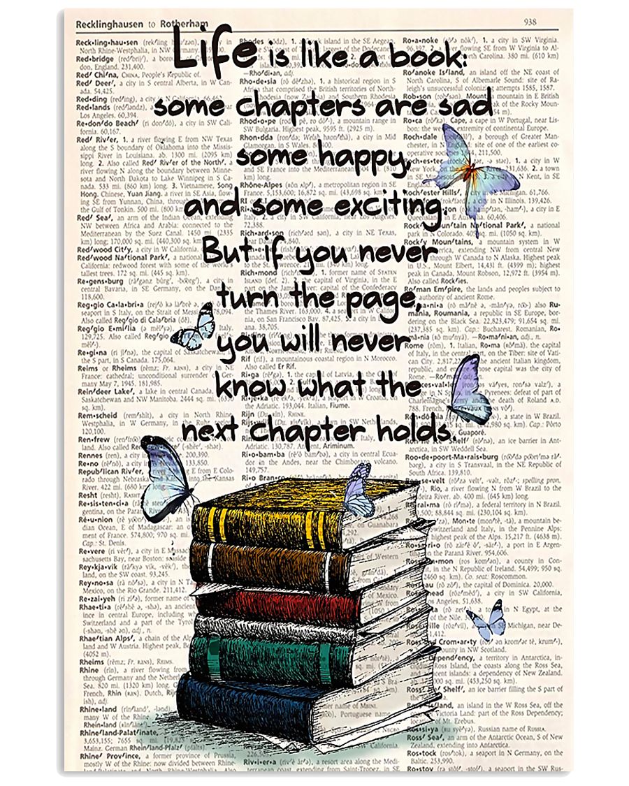 Life Is Like A Book 11x17 Poster