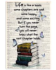 Life Is Like A Book 11x17 Poster front