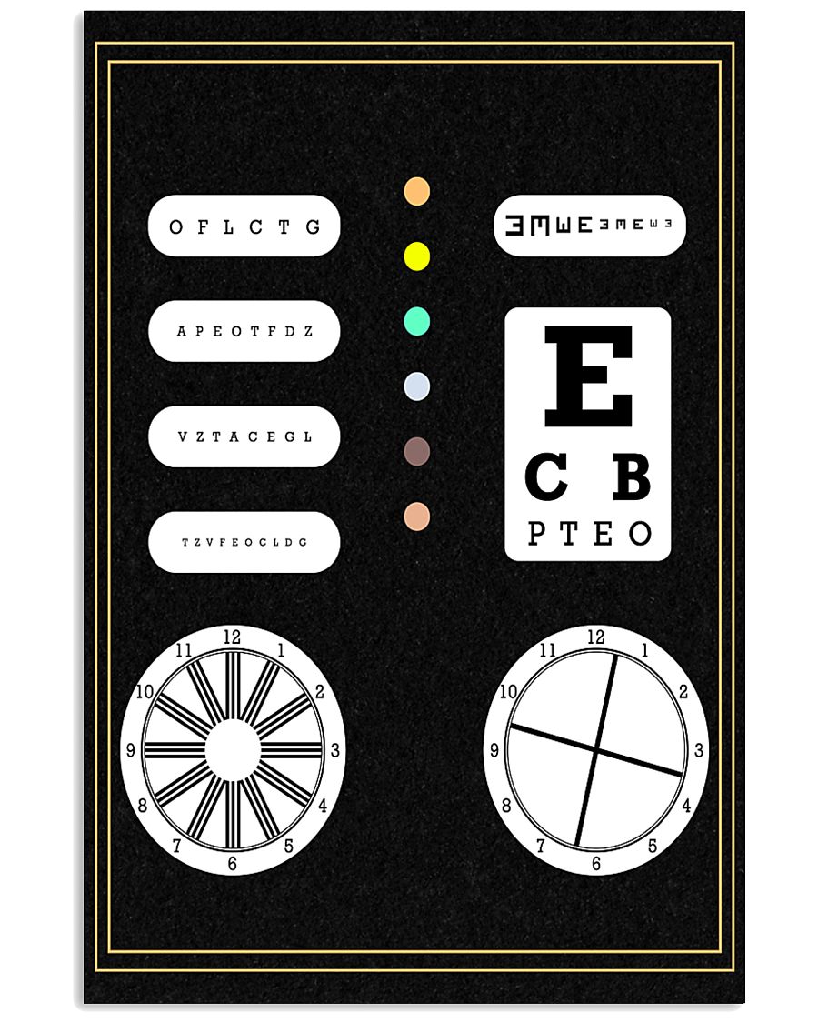 Optometrist Optical Confusion 11x17 Poster