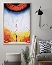 Optometrist Modern Red Eye Art 11x17 Poster lifestyle-poster-1