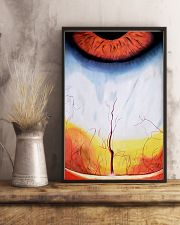 Optometrist Modern Red Eye Art 11x17 Poster lifestyle-poster-3