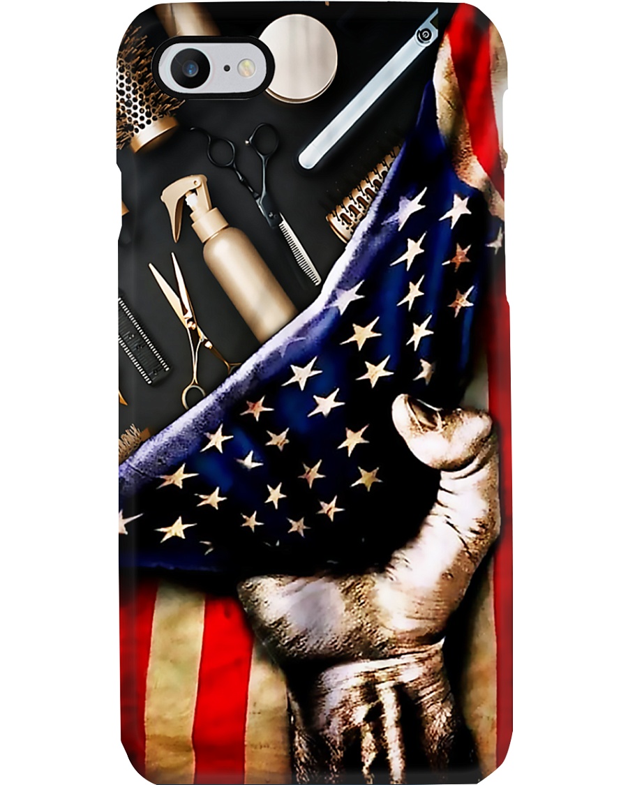 Hairstylist Tools American Flag Phone Case