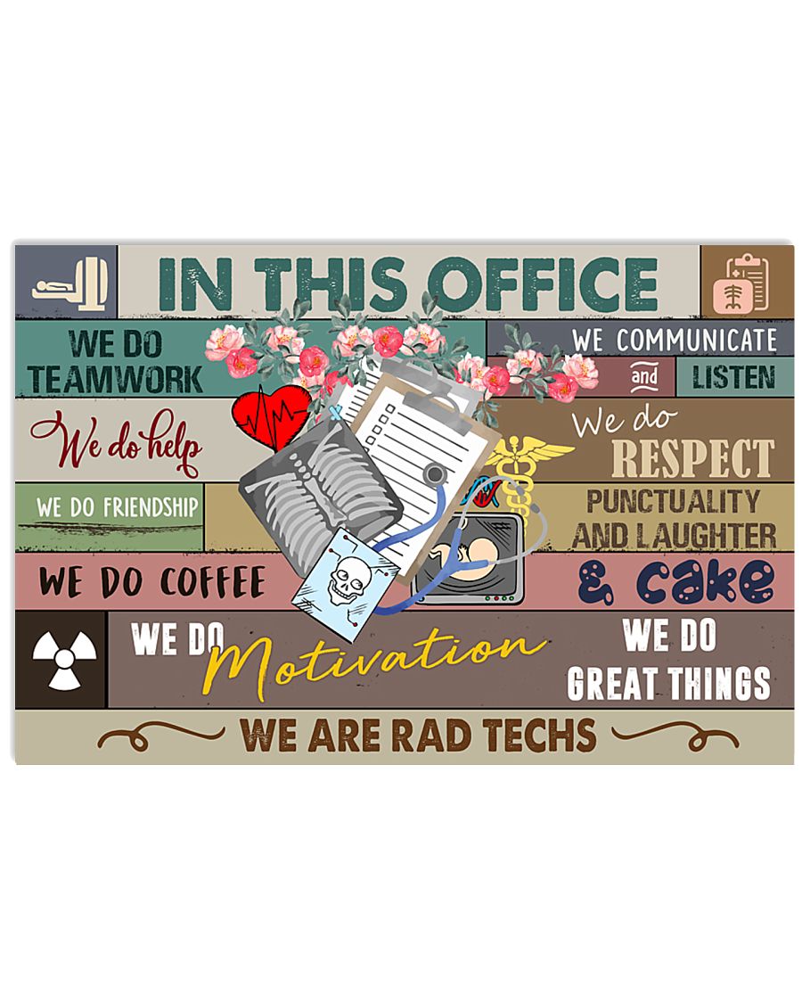 We Are Rad Techs Radiology Art Print 17x11 Poster