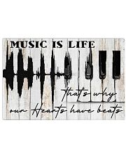 Pianist Piano Music Is Life 17x11 Poster front