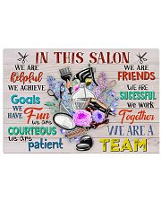 Hairstylists We Are A Team 17x11 Poster front