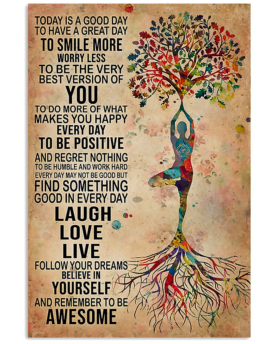 Yoga Today Is A Good Day 11x17 Poster