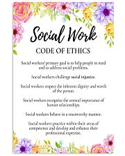 Social Worker Code Of Ethics 11x17 Poster front