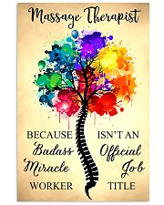 Massage Therapist badass miracle worker 11x17 Poster front