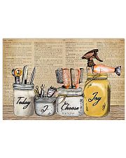 Hairstylist Today I Choose Joy 17x11 Poster front