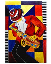 Saxophonist Saxophone Man Art Shapes 11x17 Poster front