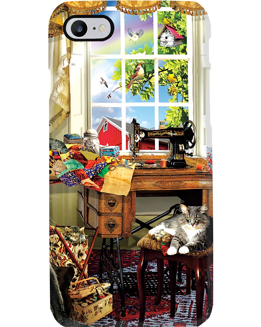 Beautiful Scene With Sewing Machine Phone Case