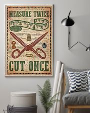 Sewing Measure Twice Cut Once 11x17 Poster lifestyle-poster-1