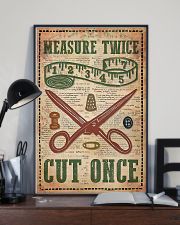 Sewing Measure Twice Cut Once 11x17 Poster lifestyle-poster-2